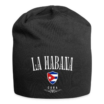 I love Havana, Cuban pride - Jersey Beanie - black - Front
