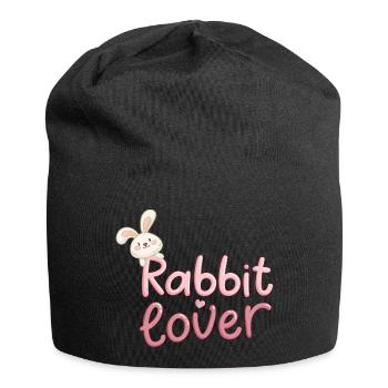 Design Lapin Cute pour Enfants - Bonnet en jersey - noir - Devant
