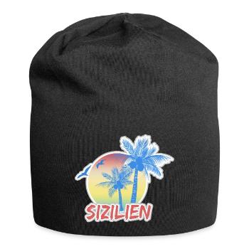 Sicily as a holiday - Jersey Beanie - black - Front