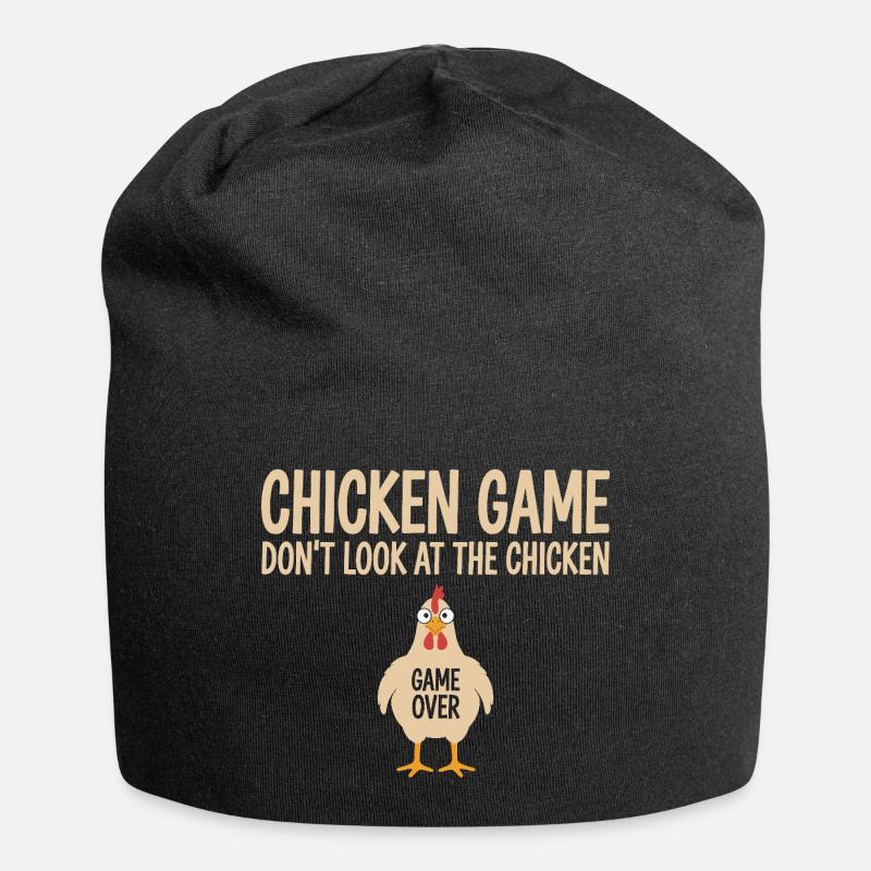Game Theory Chickens Game - Jersey Beanie - black