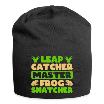 Frog Catcher Leap Catcher Master Snatcher Frog - Jersey-Beanie - Schwarz - Vorne