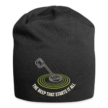 Introverted metal detector hobbyist - Jersey Beanie - black - Front
