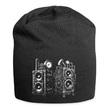 Steampunk Gear-Lautsprecher - Jersey-Beanie - Schwarz - Vorne