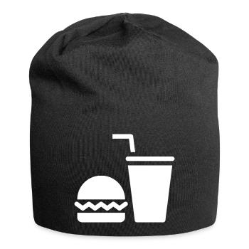 Fast food, burgers, food trucks - Jersey Beanie - black - Front