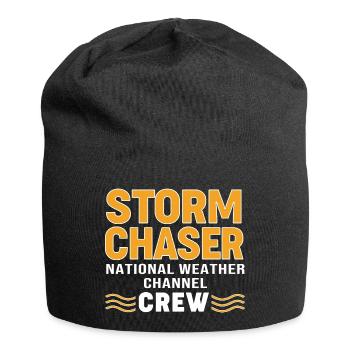 Tempête météorologue météorologue de tornade - Bonnet en jersey - noir - Devant