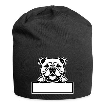 Insigne nominatif Bulldog - Bonnet en jersey - noir - Devant