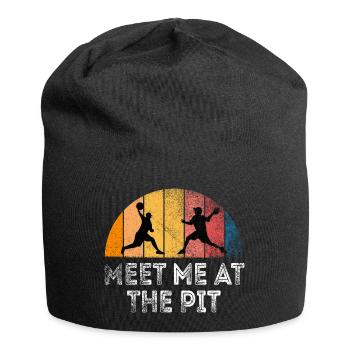 Retrouve-moi à la fosse - Bonnet en jersey - noir - Devant