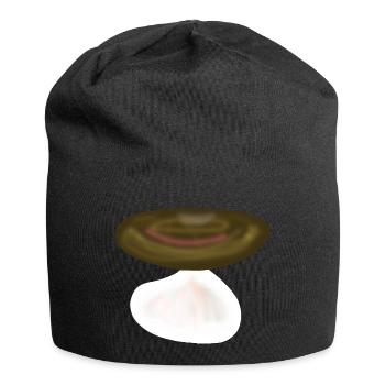 Pilz Pilze Natur - Jersey-Beanie - Schwarz - Vorne