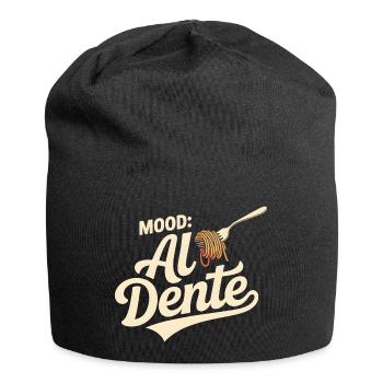 Al Dente Mood | Pasta Saying - Jersey Beanie - black - Front