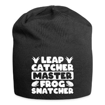 Frog Catcher Leap Catcher Master Snatcher Frog - Jersey-Beanie - Schwarz - Vorne