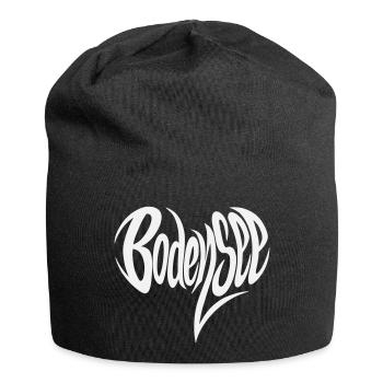 Lake Constance Flowing Lettering - Jersey Beanie - black - Front