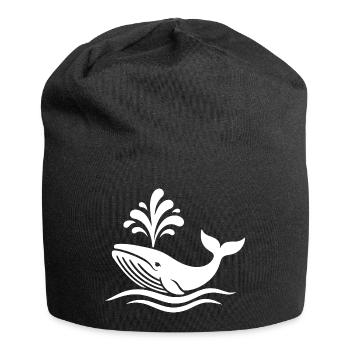 Wal - Jersey-Beanie - Schwarz - Vorne