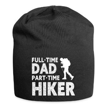 Vollzeit-Vater, Teilzeit-Wanderer – Geschenk für den Vater - Jersey-Beanie - Schwarz - Vorne