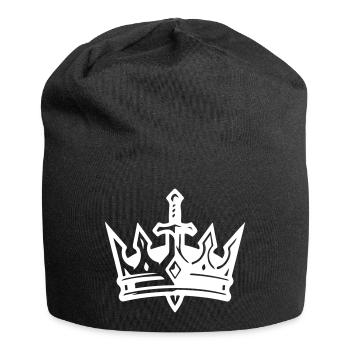 Krone Schwert - Jersey-Beanie - Schwarz - Vorne