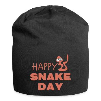 Bonne Journée nationale du serpent - Bonnet en jersey - noir - Devant