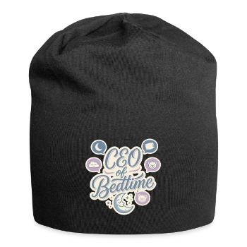 CEO von Bedtime: Sleepy Icons - Jersey-Beanie - Schwarz - Vorne