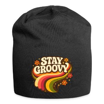 Reste Groovy Rainbow - Bonnet en jersey - noir - Devant