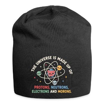 The Universe Is Made Up - Funny Science - Jersey Beanie - black - Front