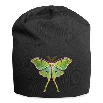 Luna Moth Actias luna - Jersey Beanie - black - Front