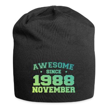 Né Novembre 1988 Cadeau Anniversaire Novembre 1988 - Bonnet en jersey - noir - Devant