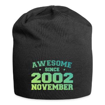 Born November 2002 Birthday Gift November 2002 - Jersey Beanie - black - Front