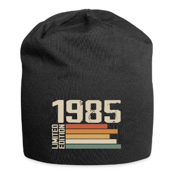 1985 Jahrgang - Retro 1985 Geburtstagsgeschenk 1985 - Jersey-Beanie - Schwarz - Vorne