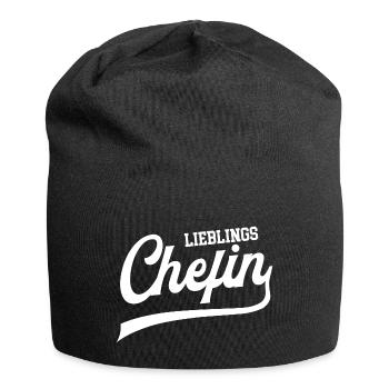 Lieblingschefin Beste Chefin Lieblings Vorgesetzte - Jersey-Beanie - Schwarz - Vorne