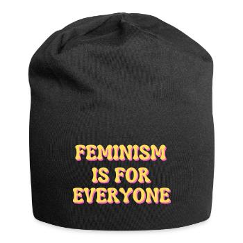 Feminismus ist für alle da - Jersey-Beanie - Schwarz - Vorne