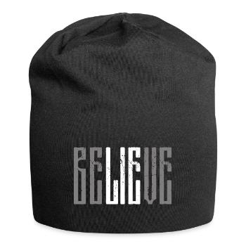 Believe Lie Sarcasm - Jersey Beanie - black - Front