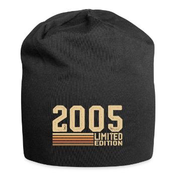 Né en 2005 anniversaire - Cadeau 2005 Vintage 2005 - Bonnet en jersey - noir - Devant