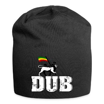 Dub Reggae Lion - Jersey-Beanie - Schwarz - Vorne
