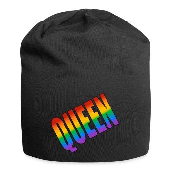 Queen Rainbow LGBTQ Pride - Jersey Beanie - black - Front