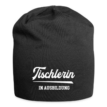 Tischlerin Ausbildung Lehre Geselle Tischlerlehre - Jersey-Beanie - Schwarz - Vorne