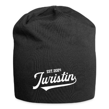 Juristin 2024 Jura Examen Bestanden Jurastudentin - Jersey-Beanie - Schwarz - Vorne
