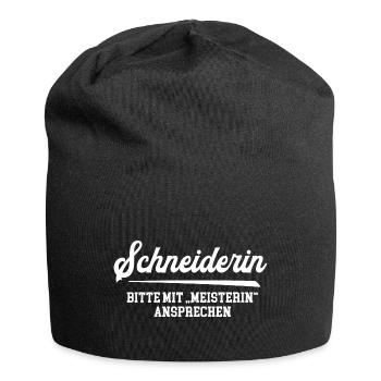 Schneiderin Meisterin Schneiderei Designerin - Jersey-Beanie - Schwarz - Vorne