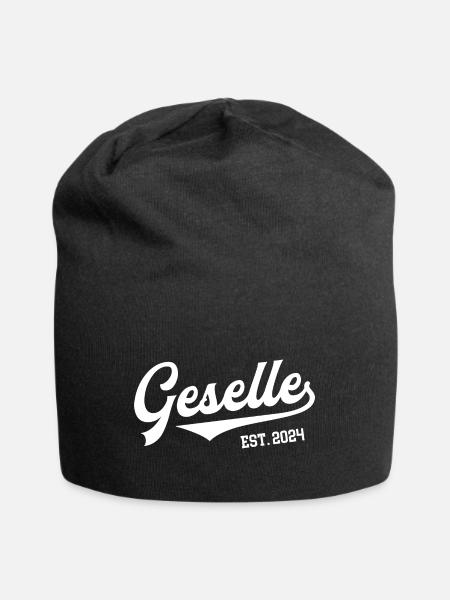 Geselle est. 2024 Prüfung Handwerk Ausbildung - Jersey-Beanie - Schwarz