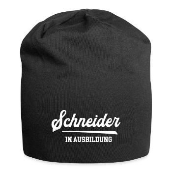 Schneider Ausbildung Lehre Azubi Schneiderlehre - Jersey-Beanie - Schwarz - Vorne