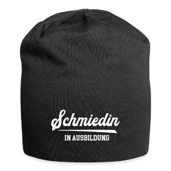 Schmiedin in Ausbildung Schmied Azubine Azubi - Jersey-Beanie - Schwarz - Vorne