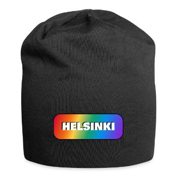 Helsinki Finland Gay Pride - Jersey Beanie - black - Front