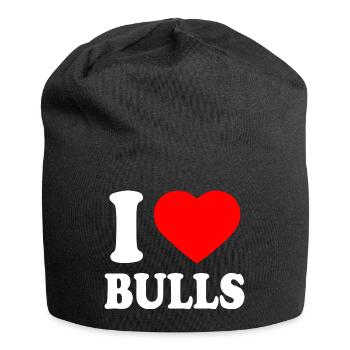 I love bulls - Jersey Beanie - black - Front