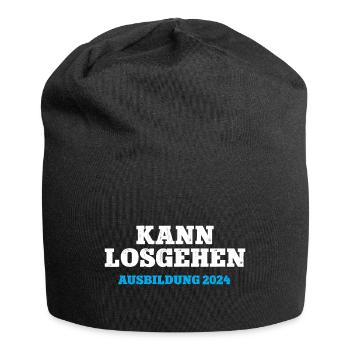 Kann Losgehen Ausbildung 2024 Ausbildungsstart 24 - Jersey-Beanie - Schwarz - Vorne