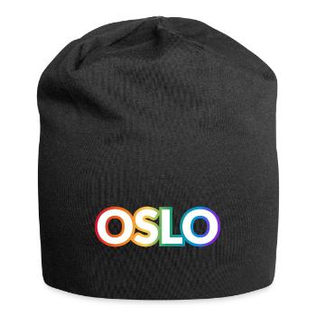 OSLO RAINBOW HAPPY PRIDE - Bonnet en jersey - noir - Devant