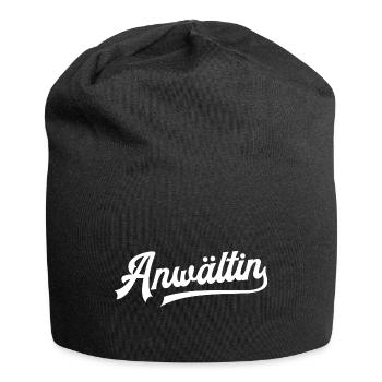 Anwältin Juristin Jura Abschluss Anwaeltin - Jersey-Beanie - Schwarz - Vorne