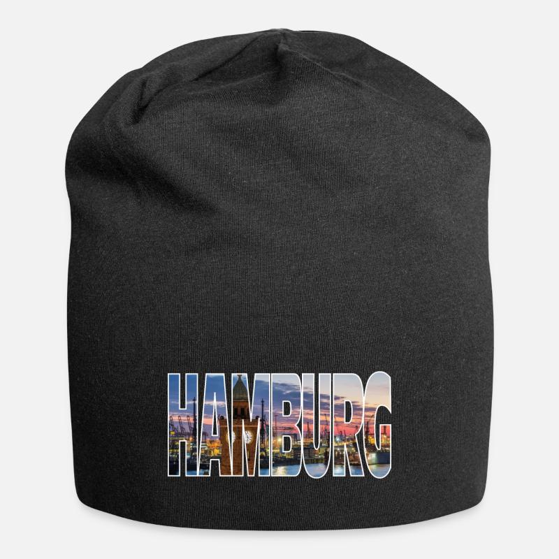 Hambourg - Bonnet en jersey - noir