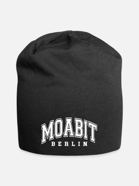 Moabit - Jersey-Beanie - Schwarz