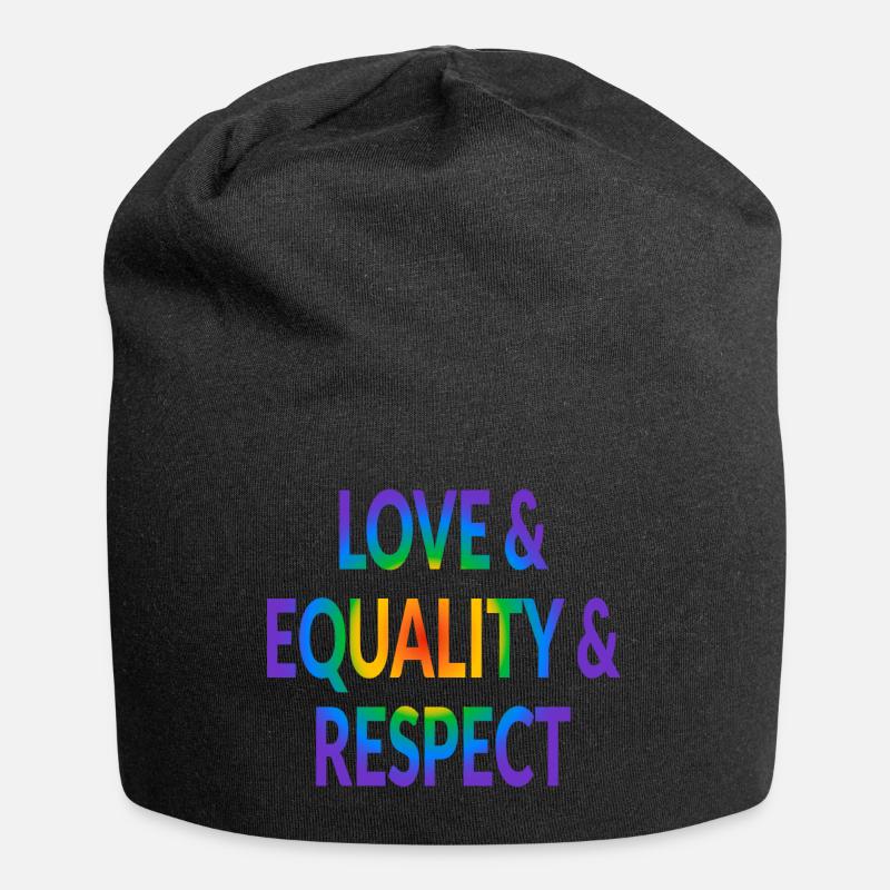 Amour Égalité Respect - Bonnet en jersey - noir