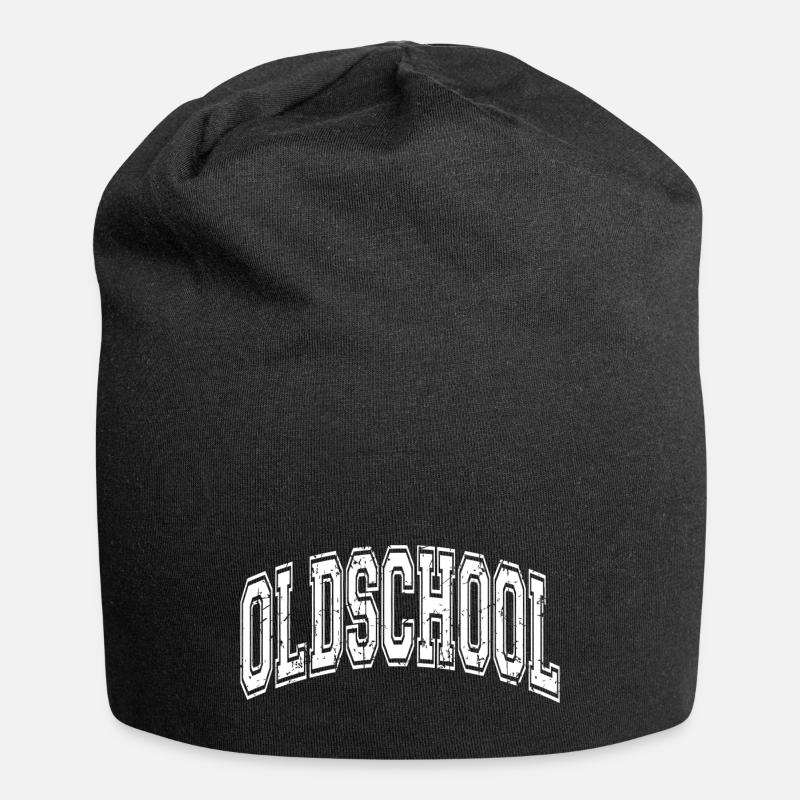 Oldschool - Jersey-Beanie - Schwarz