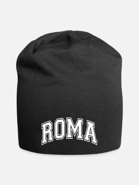 Rom - Jersey-Beanie - Schwarz