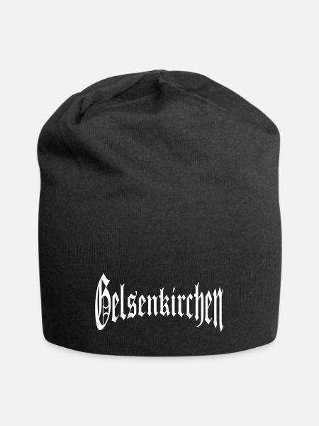 Gelsenkirchen - Jersey-Beanie - Schwarz
