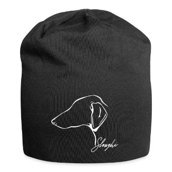 SLOUGHI Profile Dogs Dog Greyhounds Wilsigns - Jersey Beanie - black - Front